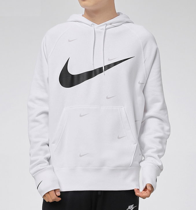 Bluza Nike biała z kapturem DA0111-100 - obrazek 4