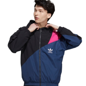 Kurtka Adidas H46704 Wiatrówka Czarno-Granatowa