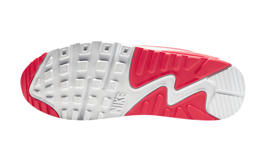 Buty Nike Air Max 90 Undefeated White Solar Red CJ7197-103 - obrazek 6