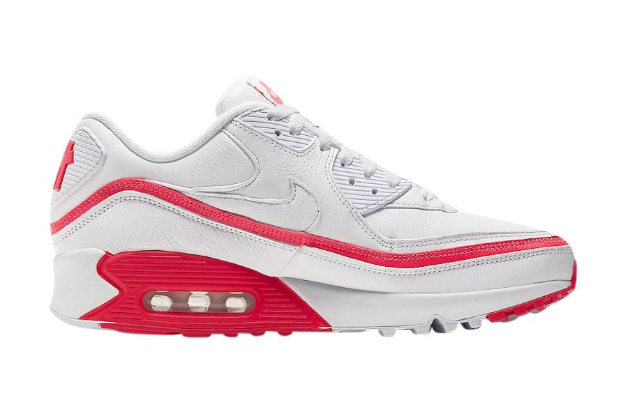 Buty Nike Air Max 90 Undefeated White Solar Red CJ7197-103 - obrazek 3