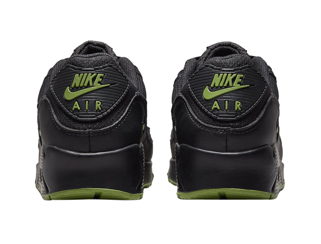 Buty Nike Air Max 90 DQ4071-005 Black Green Chlorofil Night - obrazek 5