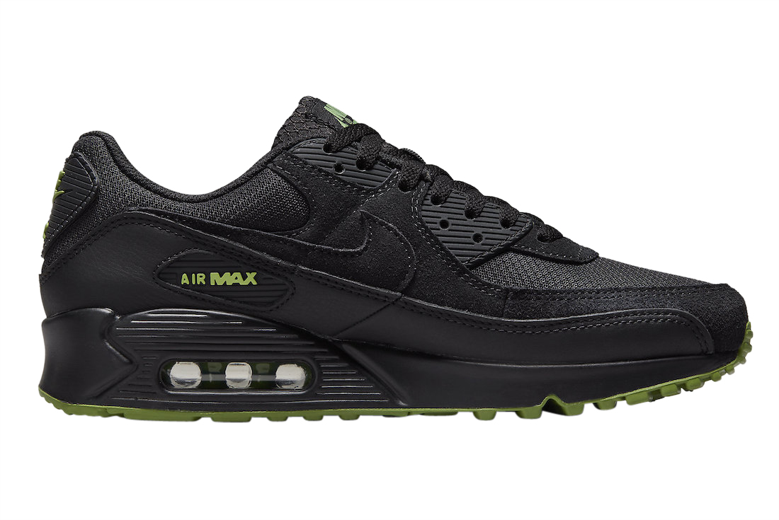 Buty Nike Air Max 90 DQ4071-005 Black Green Chlorofil Night - obrazek 3