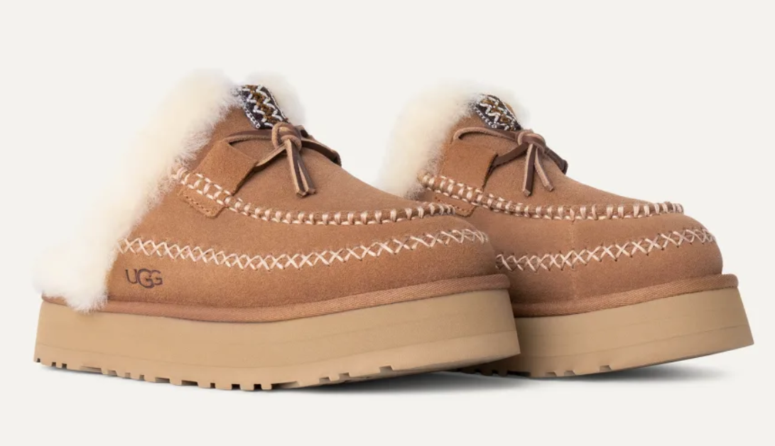 UGG Kapcie Disquette Alpine Slipper 1158260 Brązowe - obrazek 3