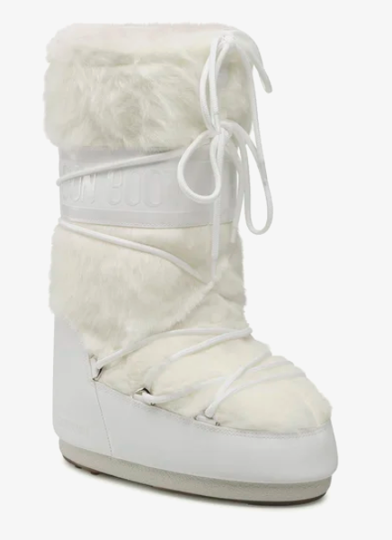 Buty zimowe Moon Boot Icon Faux Fur 14089000003 Biały - obrazek 2