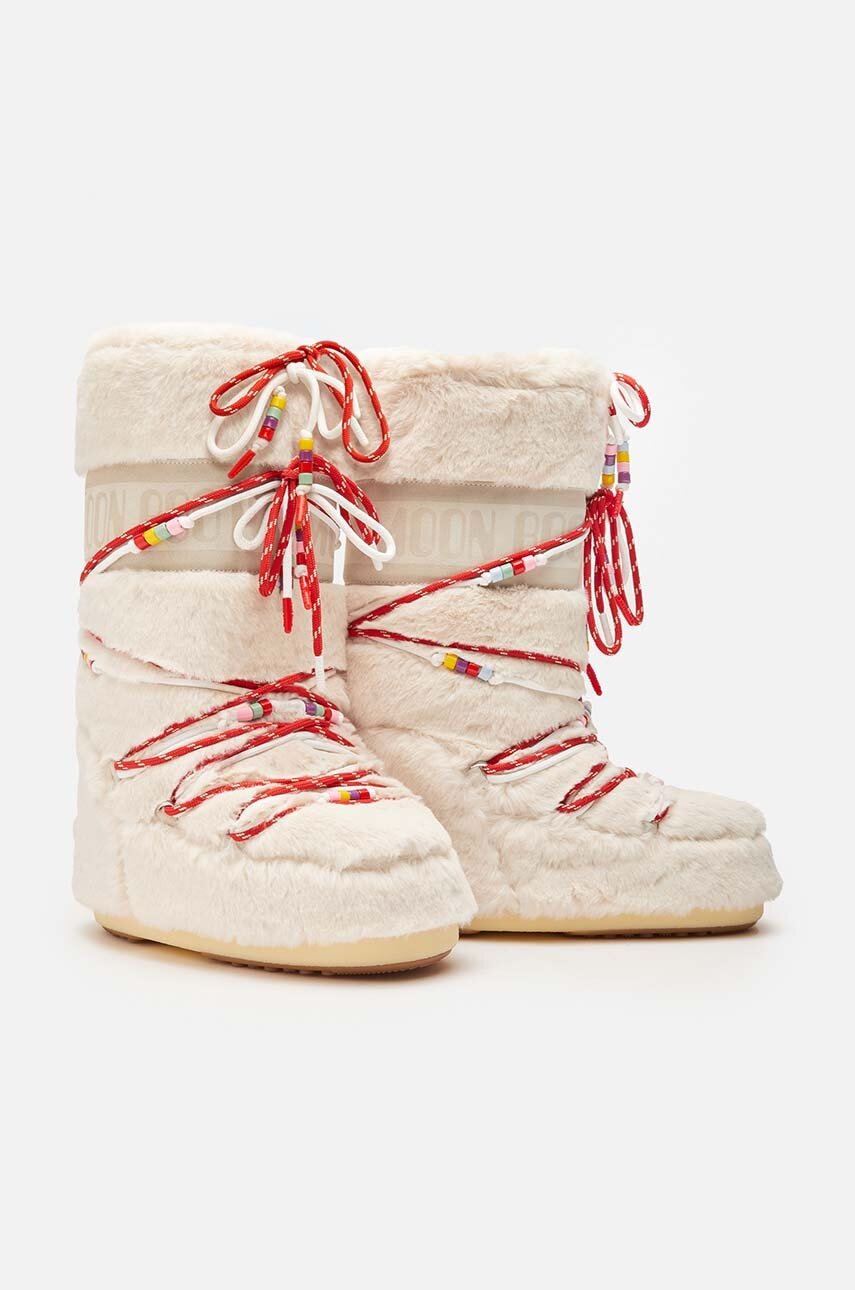 Buty zimowe Moon Boot 14089900001 beżowe - obrazek 3