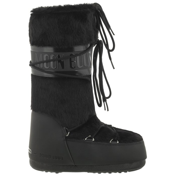 Buty zimowe Moon Boot Icon Faux Fur Black 1408900001 - obrazek 3