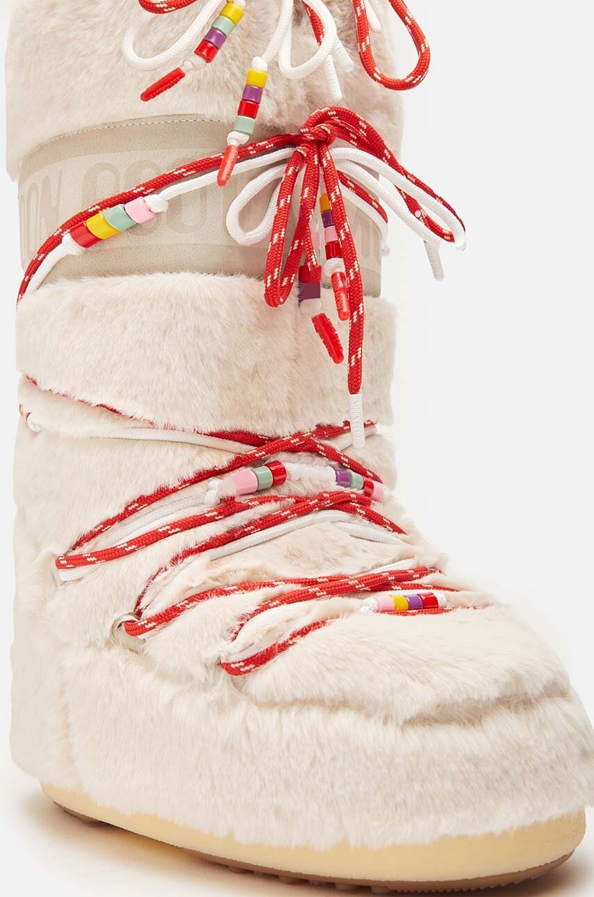 Buty zimowe Moon Boot 14089900001 beżowe - obrazek 4